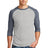 Alternative Apparel Men's Dugout 3/4-Sleeve Vintage Tee