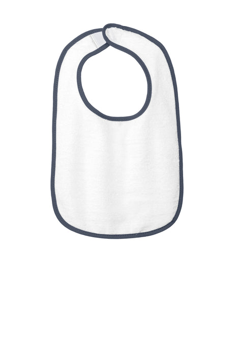 Rabbit Skins Men's   Infant Contrast Trim Terry Bib