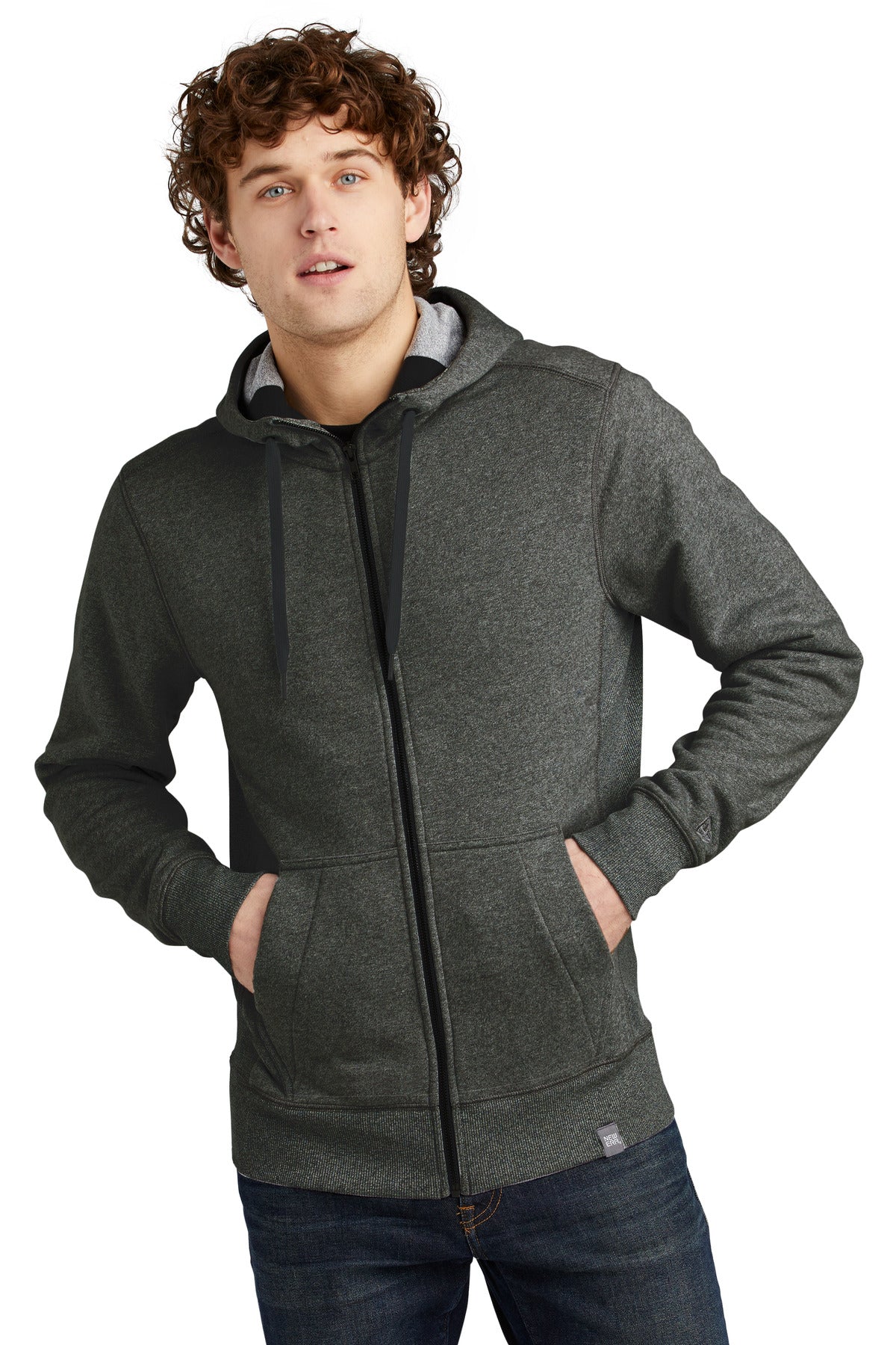 New Era Men's    French Terry Full-Zip Hoodie