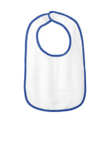 Rabbit Skins Men's   Infant Contrast Trim Terry Bib
