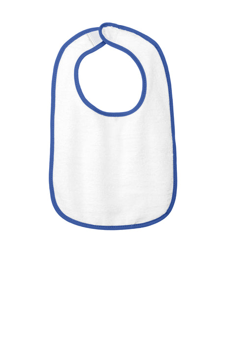 Rabbit Skins Men's   Infant Contrast Trim Terry Bib