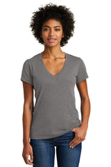 Alternative Apparel Women's Weathered Slub So-Low V-Neck Tee