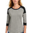 New Era Women's    Heritage Blend 3/4-Sleeve Baseball Raglan Tee