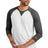 New Era Men's    Sueded Cotton Blend 3/4-Sleeve Baseball Raglan Tee