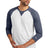 New Era Men's    Sueded Cotton Blend 3/4-Sleeve Baseball Raglan Tee