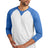 New Era Men's    Sueded Cotton Blend 3/4-Sleeve Baseball Raglan Tee