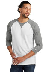 New Era Men's    Sueded Cotton Blend 3/4-Sleeve Baseball Raglan Tee