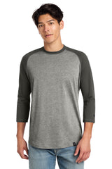 New Era Men's    Heritage Blend 3/4-Sleeve Baseball Raglan Tee