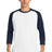 New Era Men's    Heritage Blend 3/4-Sleeve Baseball Raglan Tee