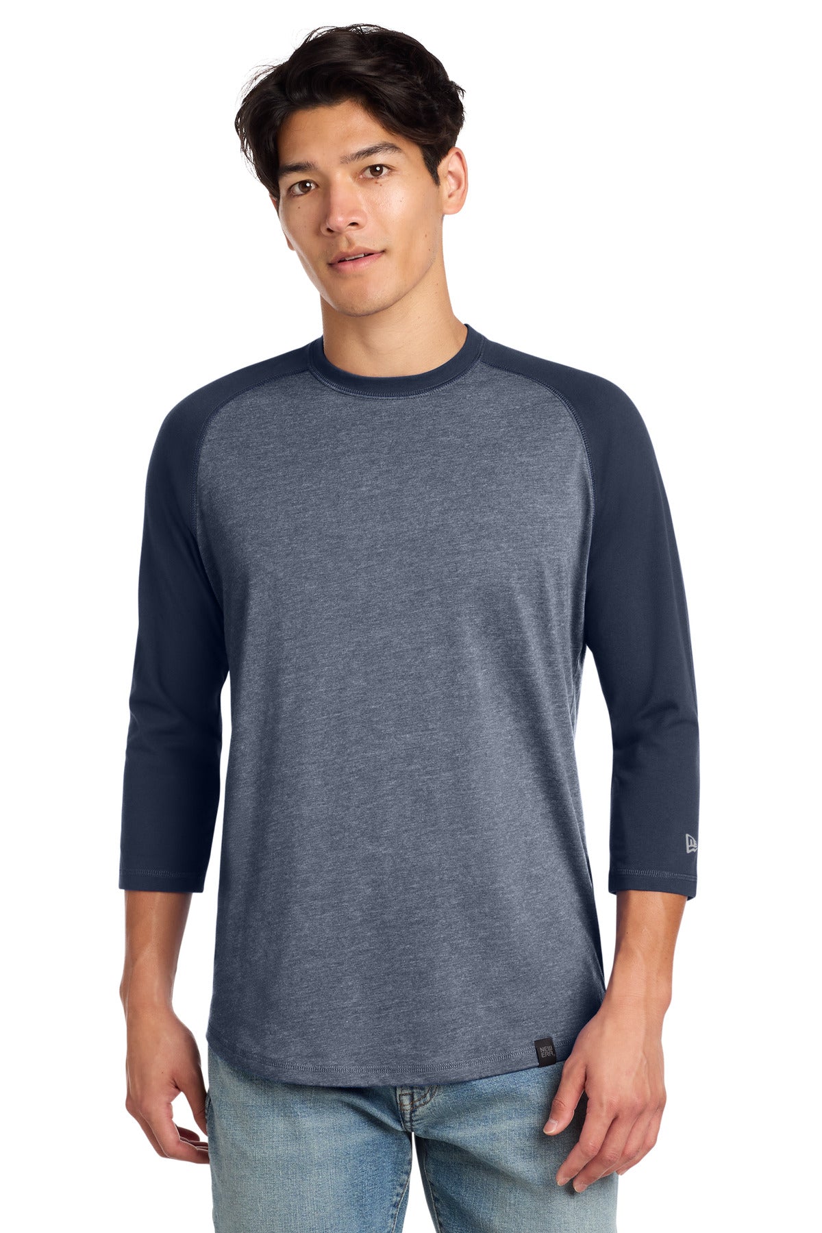 New Era Men's    Heritage Blend 3/4-Sleeve Baseball Raglan Tee