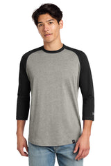 New Era Men's    Heritage Blend 3/4-Sleeve Baseball Raglan Tee
