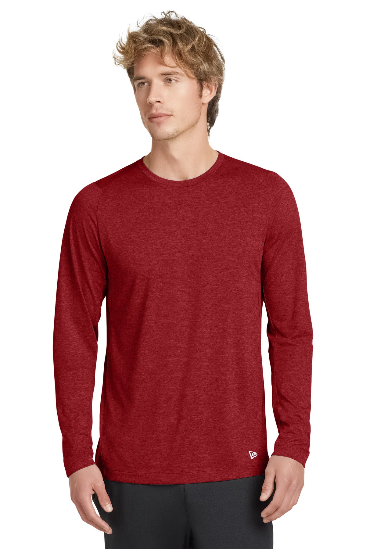 New Era Men's    Series Performance Long Sleeve Crew Tee
