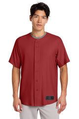 New Era Men's Diamond Era Full-Button Jersey Corporate Apparel Shirts & Tops