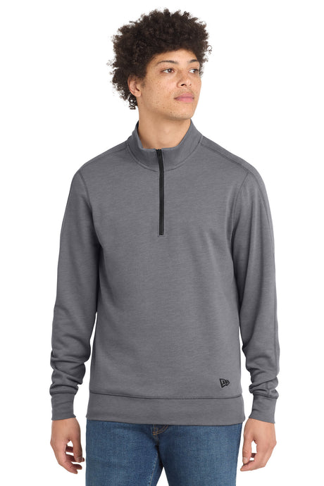 New Era Men's    Tri-Blend Fleece 1/4-Zip Pullover