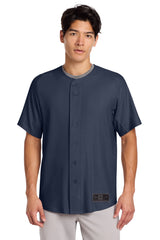 New Era Men's Diamond Era Full-Button Jersey Corporate Apparel Shirts & Tops