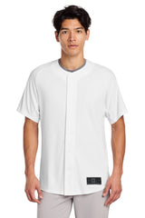 New Era Men's Diamond Era Full-Button Jersey Corporate Apparel Shirts & Tops