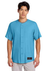 New Era Men's Diamond Era Full-Button Jersey Corporate Apparel Shirts & Tops