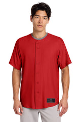 New Era Men's Diamond Era Full-Button Jersey Corporate Apparel Shirts & Tops