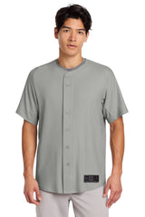 New Era Men's Diamond Era Full-Button Jersey Corporate Apparel Shirts & Tops