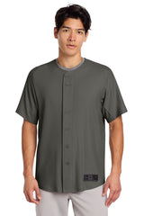 New Era Men's Diamond Era Full-Button Jersey Corporate Apparel Shirts & Tops