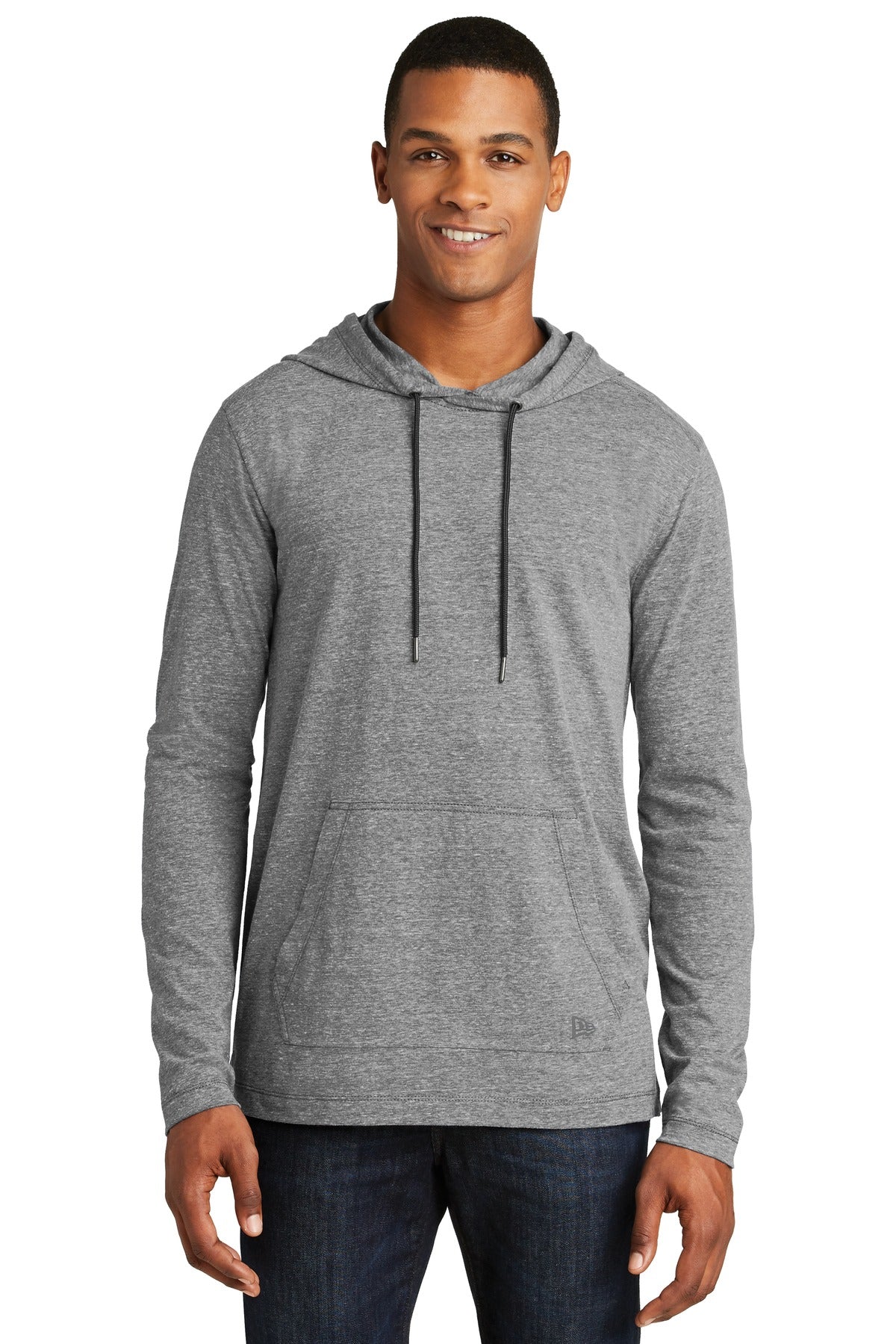 New Era Men's    Tri-Blend Performance Pullover Hoodie Tee