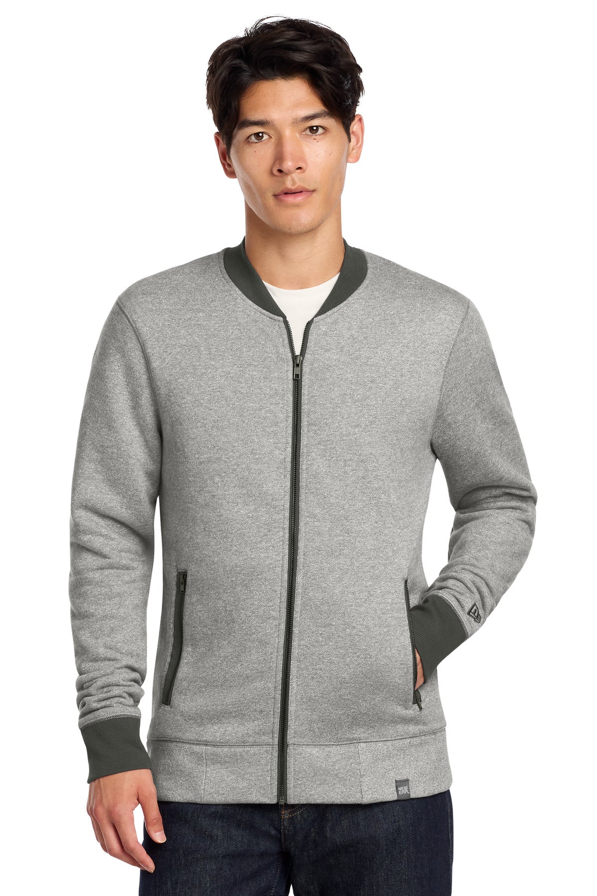 New Era Men's    French Terry Baseball Full-Zip