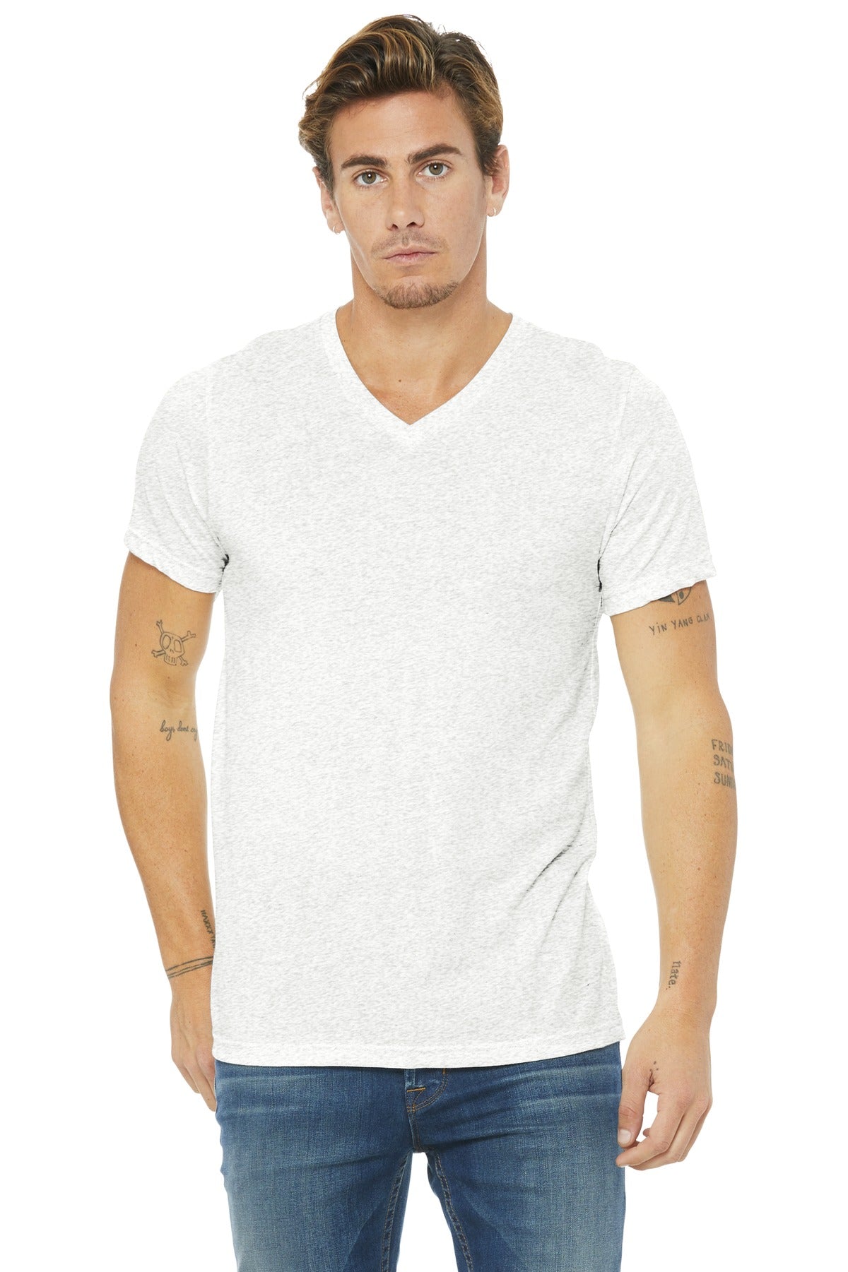 BELLA + CANVAS Men's Triblend V-Neck Tee