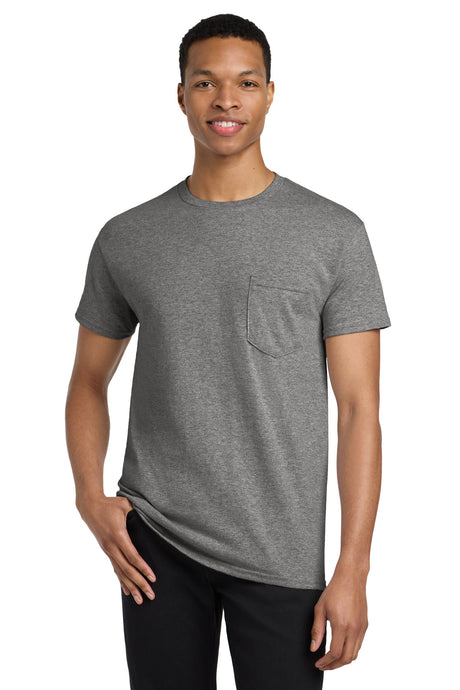 Gildan Men's    Heavy Cotton    100% Cotton Pocket T-Shirt