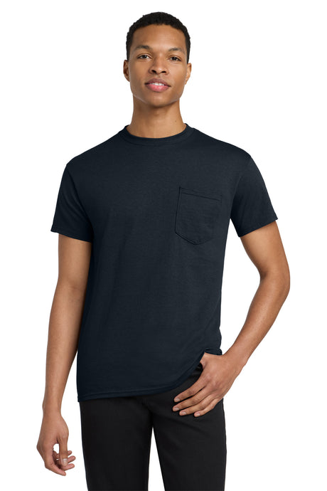 Gildan Men's    Heavy Cotton    100% Cotton Pocket T-Shirt