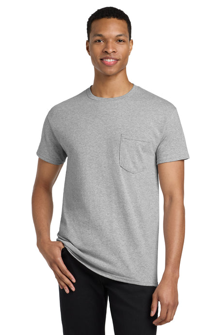 Gildan Men's    Heavy Cotton    100% Cotton Pocket T-Shirt