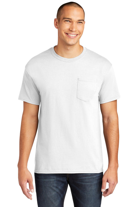 Gildan Men's    Heavy Cotton    100% Cotton Pocket T-Shirt