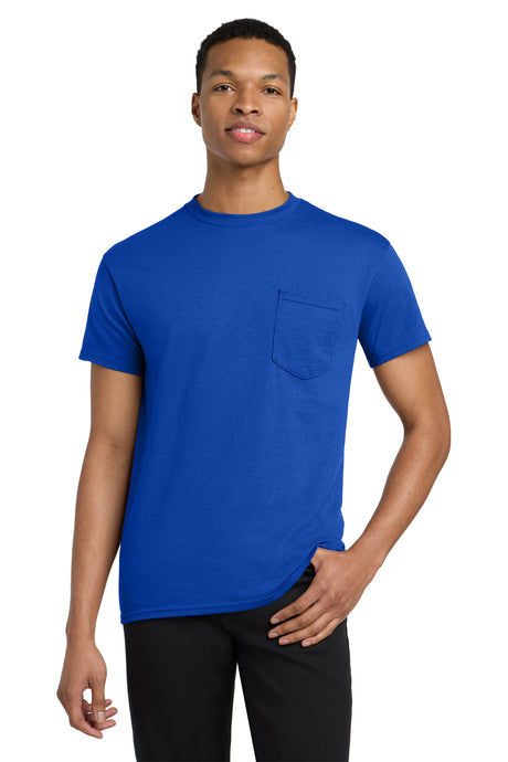 Gildan Men's    Heavy Cotton    100% Cotton Pocket T-Shirt