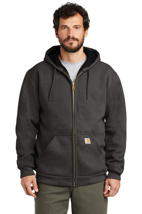 Carhartt Men's    Rain Defender    Rutland Thermal-Lined Hooded Zip-Front Sweatshirt