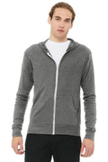 Bella + Canvas Men's    Triblend Full-Zip Lightweight Hoodie