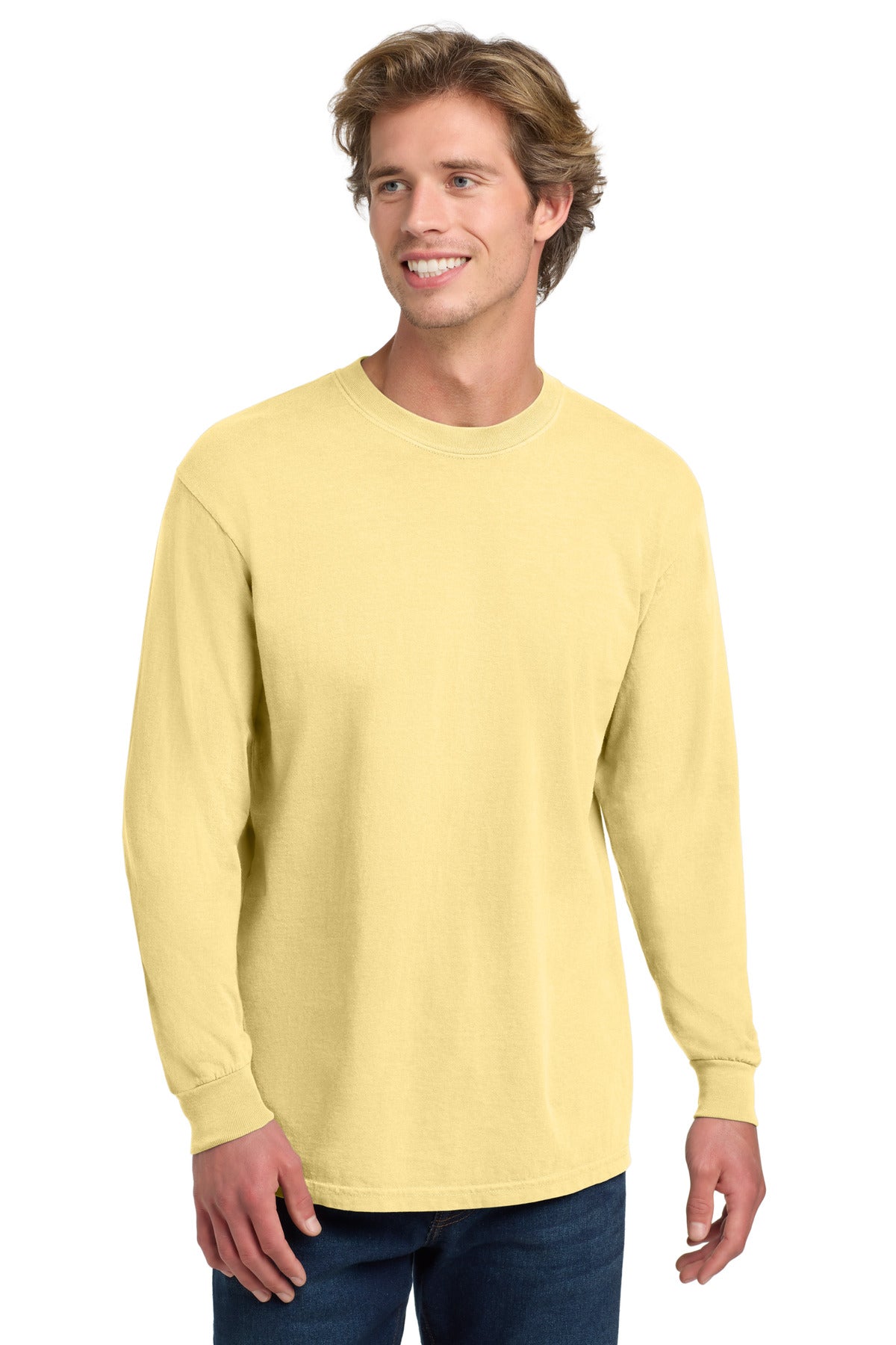 Comfort Colors Men's    Heavyweight Ring Spun Long Sleeve Tee