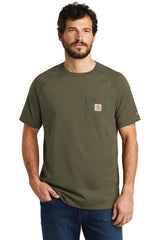 Carhartt Men's Force    Cotton Delmont Short Sleeve T-Shirt