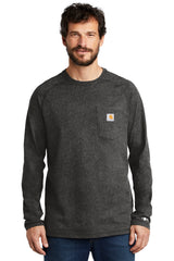 Carhartt Men's Force    Cotton Delmont Long Sleeve T-Shirt