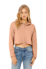 BELLA + CANVAS Women's Crop Fleece Hoodie Sweatshirt