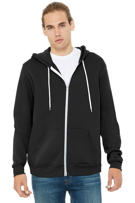 BELLA + CANVAS Men's Sponge Fleece Full-Zip Hoodie Sweatshirt