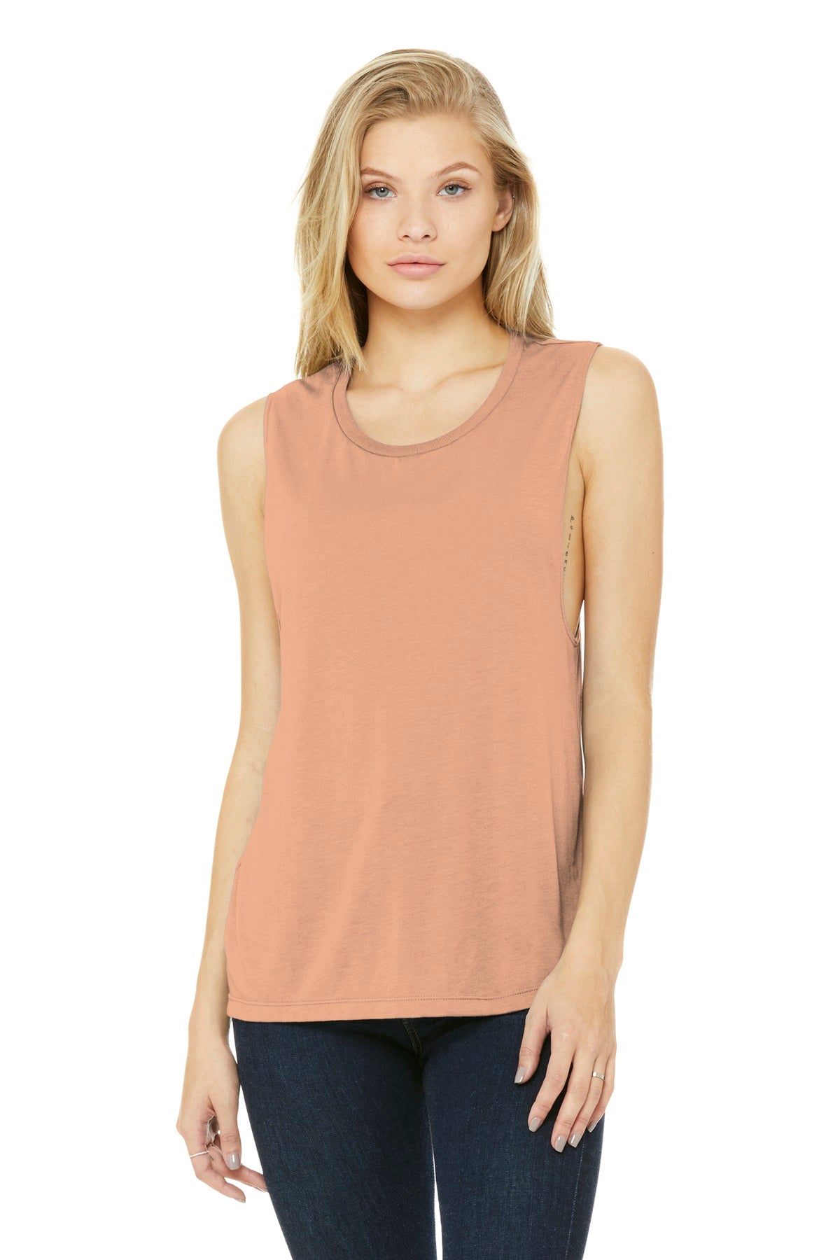Bella + Canvas Women's    Flowy Scoop Muscle Tank