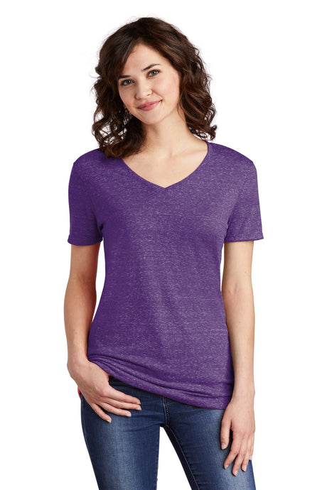 Jerzees Women's    Snow Heather Jersey V-Neck T-Shirt