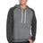 JERZEES Men's Snow Heather French Terry Raglan Hooded Sweatshirt