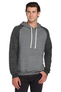 JERZEES Men's Snow Heather French Terry Raglan Hooded Sweatshirt