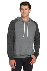JERZEES Men's Snow Heather French Terry Raglan Hooded Sweatshirt