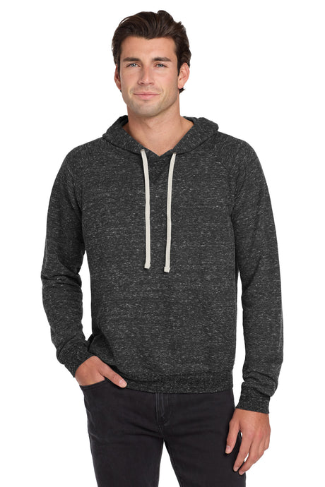 JERZEES Men's Snow Heather French Terry Raglan Hooded Sweatshirt