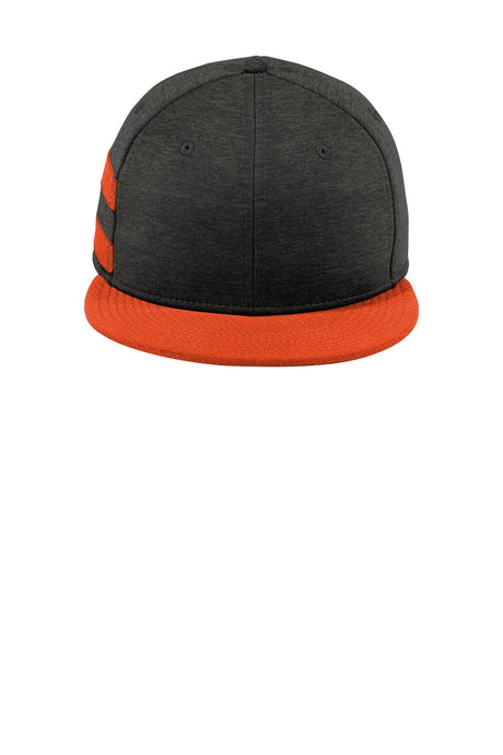 New Era     Shadow Heather Striped Flat Bill Snapback Cap NE408