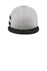 New Era     Shadow Heather Striped Flat Bill Snapback Cap NE408