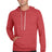 JERZEES Men's Snow Heather French Terry Raglan Hooded Sweatshirt