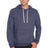 JERZEES Men's Snow Heather French Terry Raglan Hooded Sweatshirt