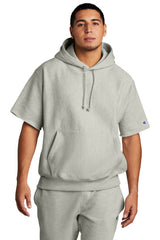 Champion Men's     Reverse Weave     Short Sleeve Hooded Sweatshirt S101SS